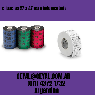 etiquetas 27 x 47 para indumentaria