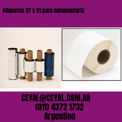 etiquetas 27 x 51 para indumentaria