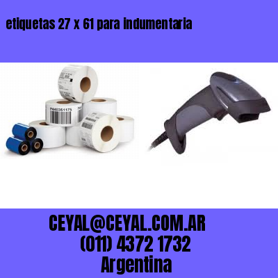 etiquetas 27 x 61 para indumentaria