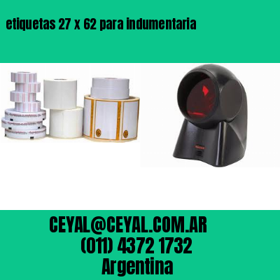 etiquetas 27 x 62 para indumentaria