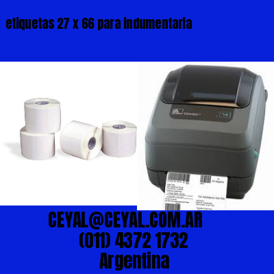 etiquetas 27 x 66 para indumentaria