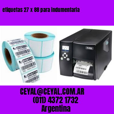 etiquetas 27 x 88 para indumentaria