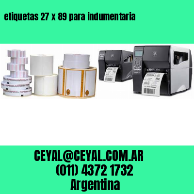 etiquetas 27 x 89 para indumentaria