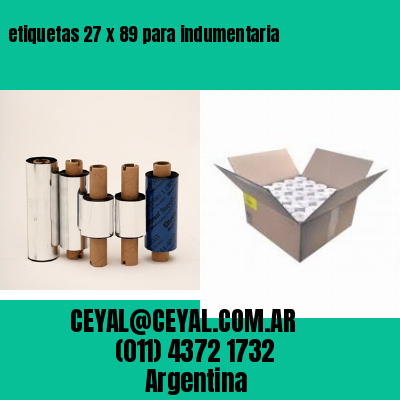 etiquetas 27 x 89 para indumentaria