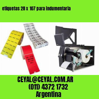 etiquetas 28 x 107 para indumentaria