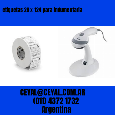 etiquetas 28 x 124 para indumentaria