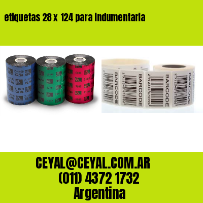 etiquetas 28 x 124 para indumentaria