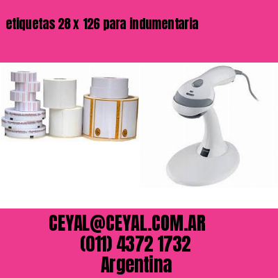 etiquetas 28 x 126 para indumentaria