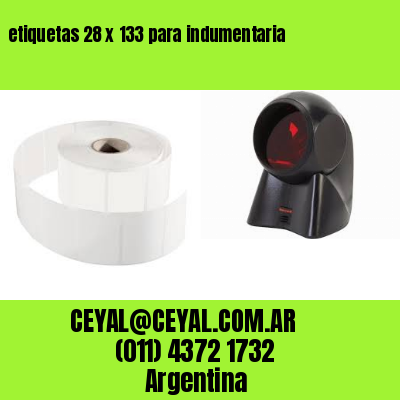 etiquetas 28 x 133 para indumentaria