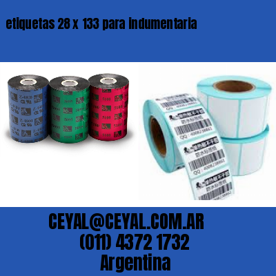 etiquetas 28 x 133 para indumentaria