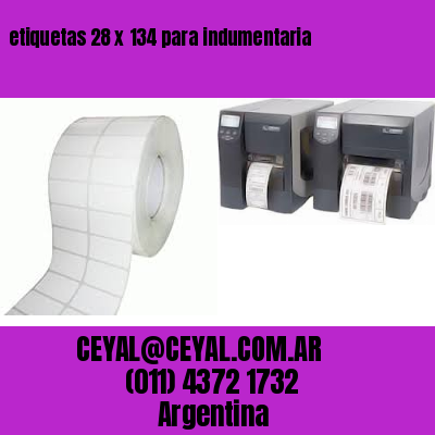 etiquetas 28 x 134 para indumentaria