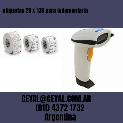 etiquetas 28 x 139 para indumentaria