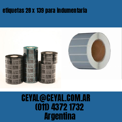 etiquetas 28 x 139 para indumentaria