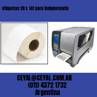etiquetas 28 x 141 para indumentaria