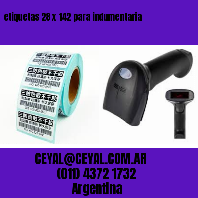 etiquetas 28 x 142 para indumentaria
