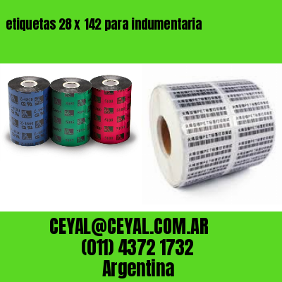 etiquetas 28 x 142 para indumentaria