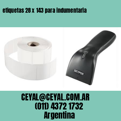 etiquetas 28 x 143 para indumentaria