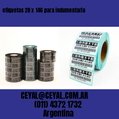 etiquetas 28 x 146 para indumentaria