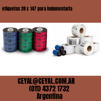 etiquetas 28 x 147 para indumentaria