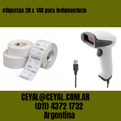 etiquetas 28 x 148 para indumentaria