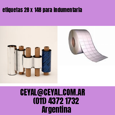 etiquetas 28 x 148 para indumentaria