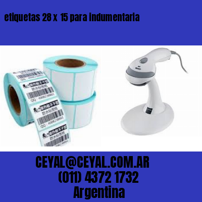 etiquetas 28 x 15 para indumentaria