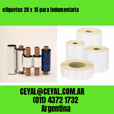 etiquetas 28 x 15 para indumentaria
