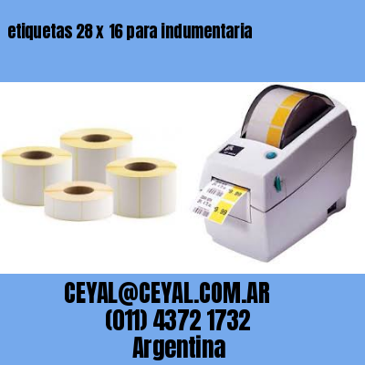 etiquetas 28 x 16 para indumentaria
