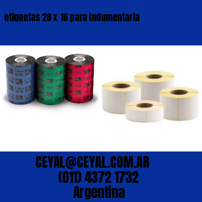 etiquetas 28 x 16 para indumentaria