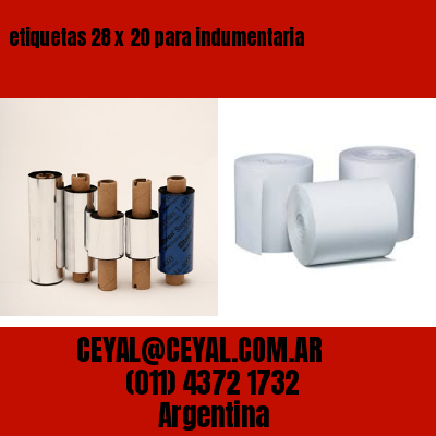 etiquetas 28 x 20 para indumentaria