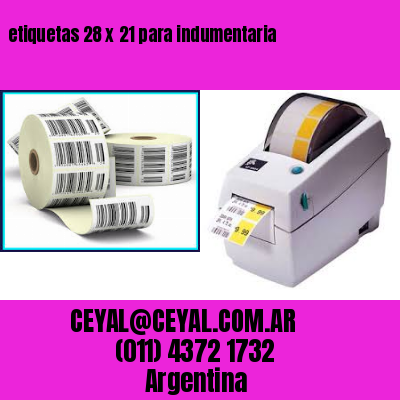 etiquetas 28 x 21 para indumentaria