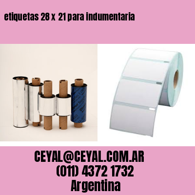 etiquetas 28 x 21 para indumentaria