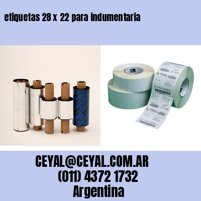 etiquetas 28 x 22 para indumentaria