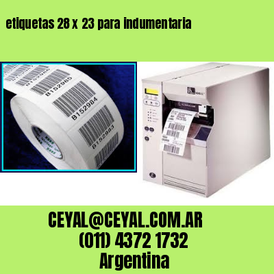 etiquetas 28 x 23 para indumentaria