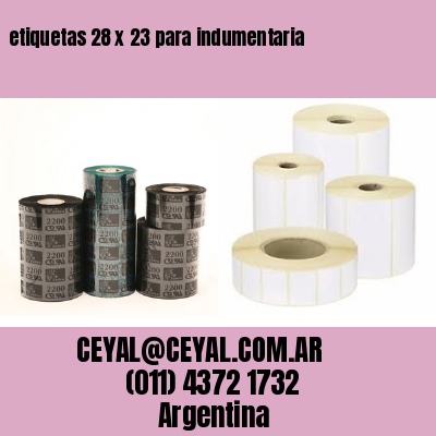 etiquetas 28 x 23 para indumentaria