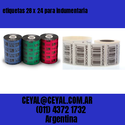 etiquetas 28 x 24 para indumentaria