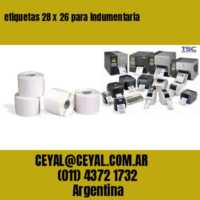 etiquetas 28 x 26 para indumentaria