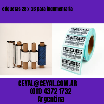 etiquetas 28 x 26 para indumentaria