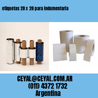 etiquetas 28 x 28 para indumentaria