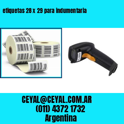 etiquetas 28 x 29 para indumentaria