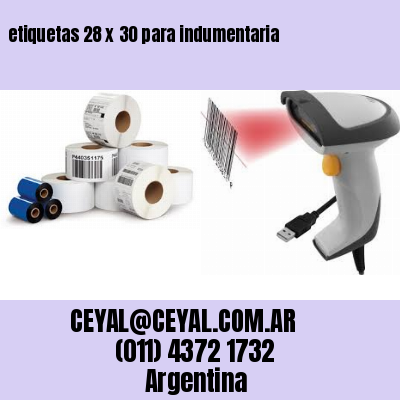 etiquetas 28 x 30 para indumentaria