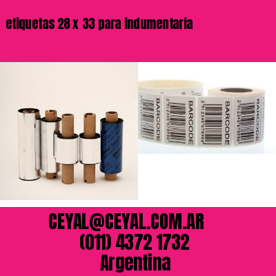 etiquetas 28 x 33 para indumentaria