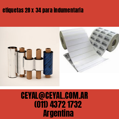 etiquetas 28 x 34 para indumentaria