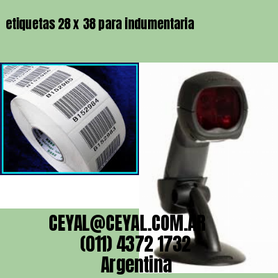 etiquetas 28 x 38 para indumentaria