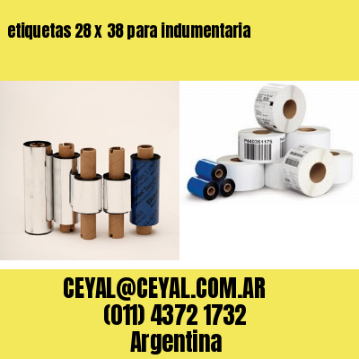 etiquetas 28 x 38 para indumentaria