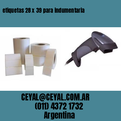 etiquetas 28 x 39 para indumentaria
