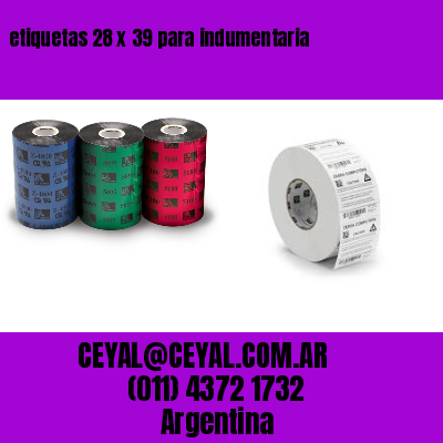 etiquetas 28 x 39 para indumentaria