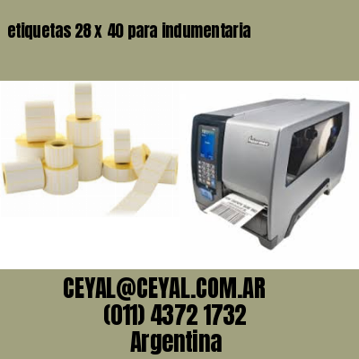 etiquetas 28 x 40 para indumentaria