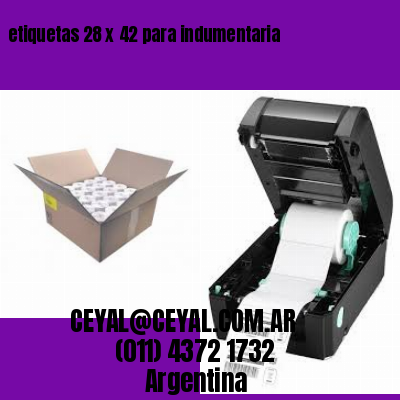 etiquetas 28 x 42 para indumentaria