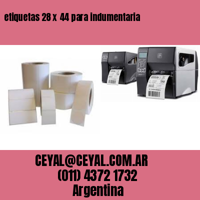 etiquetas 28 x 44 para indumentaria